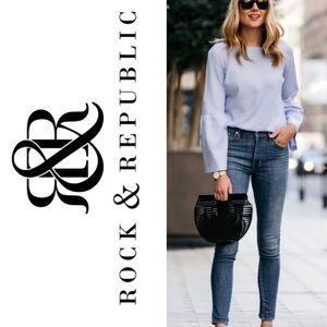 Rock & Republic Berlin Mid-rise Skinny Jeans EUC